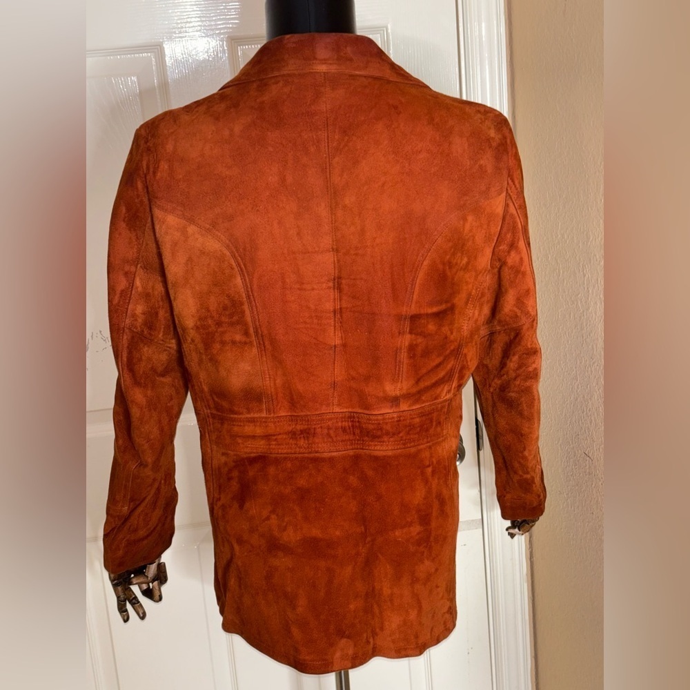 1970's Silton Mens Suede Leather Blazer Sport Coat Jacket 44 - Picture 3 of 10